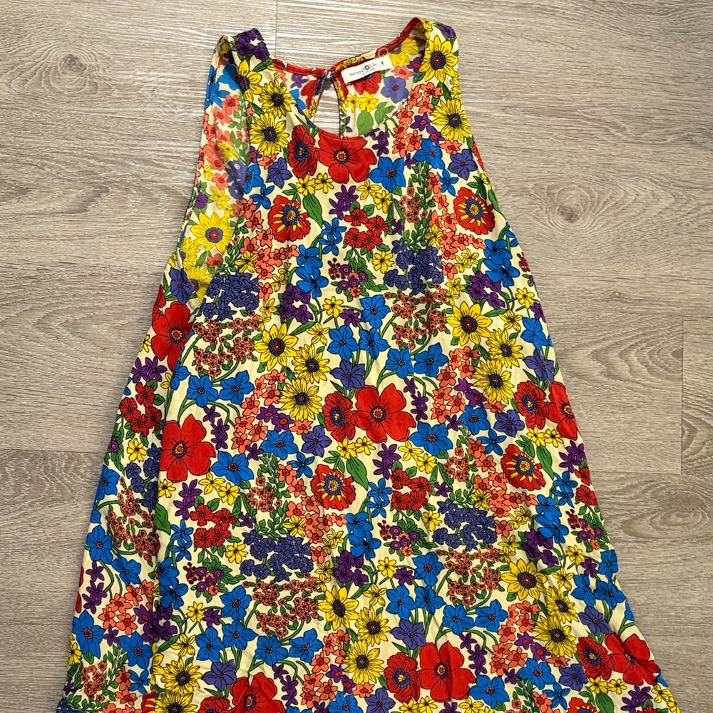 NATURAL LIFE Floral Maxi Dress - Red, Blue, Yellow